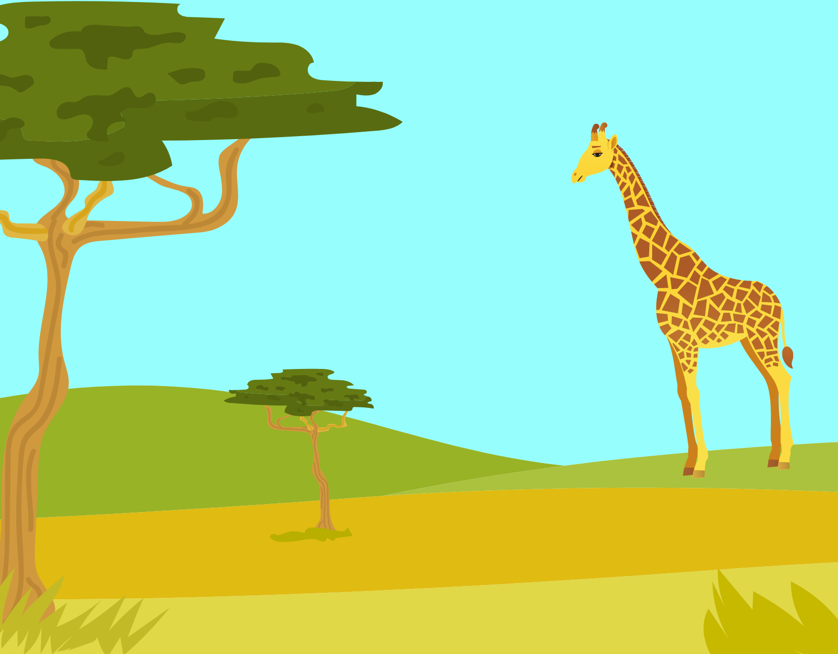 herbivore giraffe standing